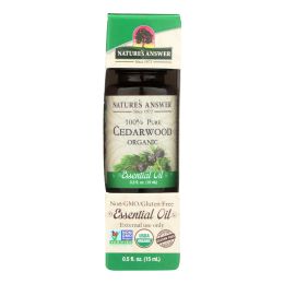 Nature's Answer - Organic Essential Oil - Cedarwood - 0.5 oz.