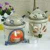 Classic Gifts&Decor Aromatherapy Essential AromaBurner Oil Diffuse Teapot Blue