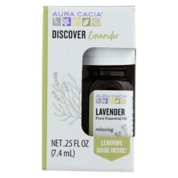 Aura Cacia - Discover Essential Oil - Lavender - Case of 3-.25 fl oz.