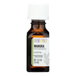 Aura Cacia - Essential Oil - Manuka - Case of 1 - .50 fl oz.